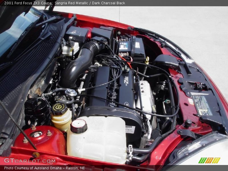 Sangria Red Metallic / Dark Charcoal Black 2001 Ford Focus ZX3 Coupe
