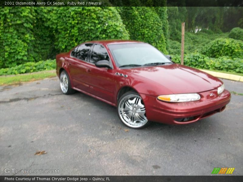 Ruby Red / Neutral 2001 Oldsmobile Alero GX Sedan