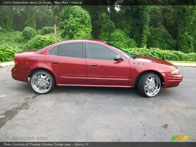 Ruby Red / Neutral 2001 Oldsmobile Alero GX Sedan