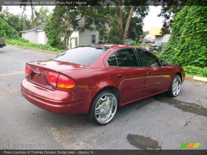 Ruby Red / Neutral 2001 Oldsmobile Alero GX Sedan