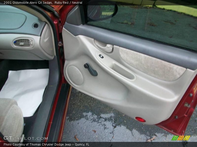 Ruby Red / Neutral 2001 Oldsmobile Alero GX Sedan