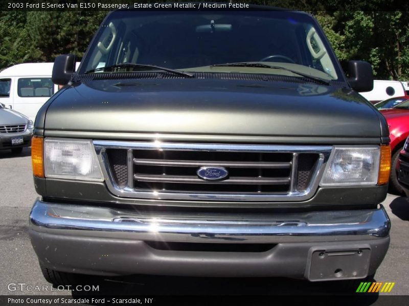 Estate Green Metallic / Medium Pebble 2003 Ford E Series Van E150 Passenger