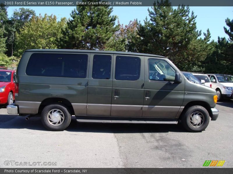 Estate Green Metallic / Medium Pebble 2003 Ford E Series Van E150 Passenger