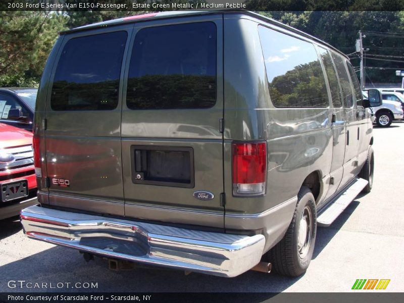 Estate Green Metallic / Medium Pebble 2003 Ford E Series Van E150 Passenger