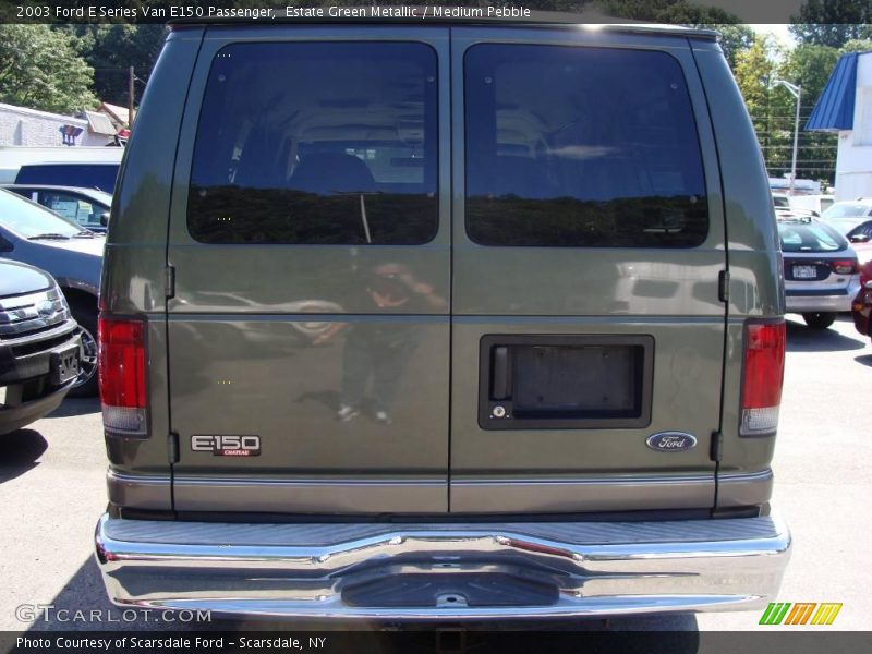 Estate Green Metallic / Medium Pebble 2003 Ford E Series Van E150 Passenger