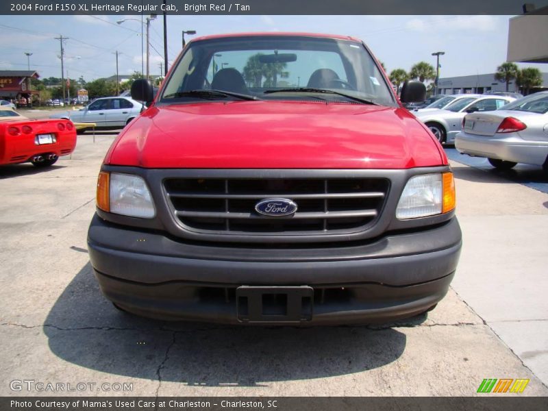 Bright Red / Tan 2004 Ford F150 XL Heritage Regular Cab