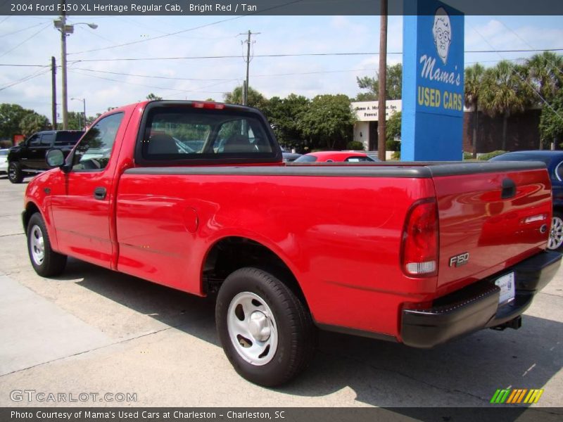 Bright Red / Tan 2004 Ford F150 XL Heritage Regular Cab