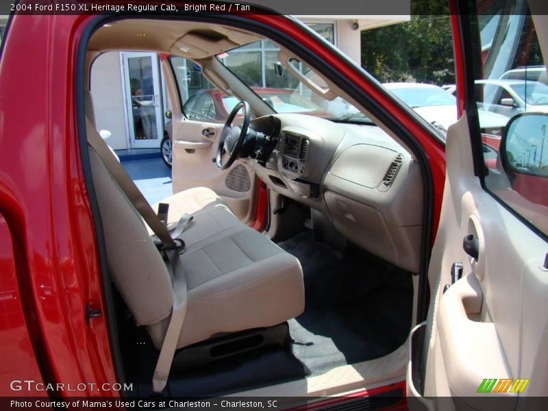 Bright Red / Tan 2004 Ford F150 XL Heritage Regular Cab