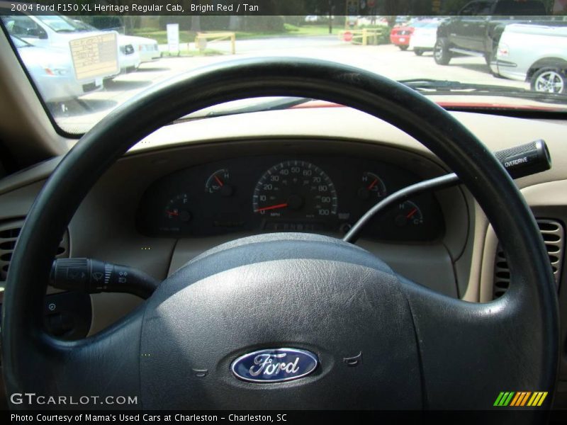 Bright Red / Tan 2004 Ford F150 XL Heritage Regular Cab