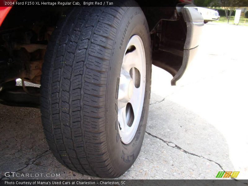 Bright Red / Tan 2004 Ford F150 XL Heritage Regular Cab