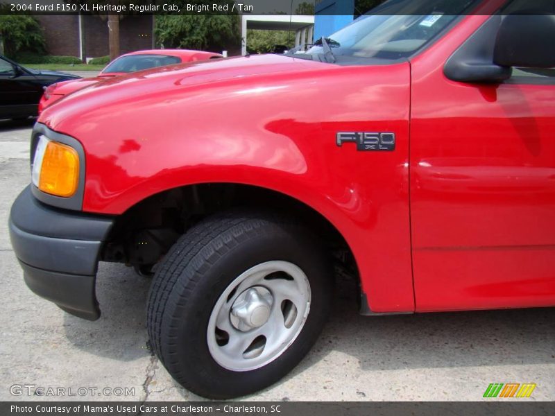 Bright Red / Tan 2004 Ford F150 XL Heritage Regular Cab