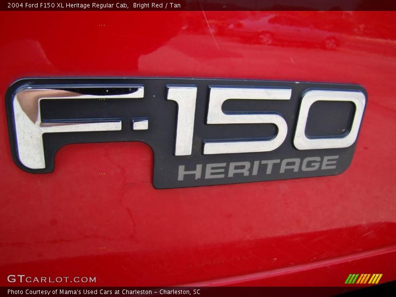 Bright Red / Tan 2004 Ford F150 XL Heritage Regular Cab