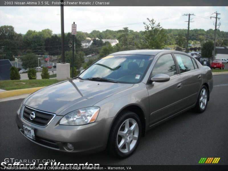 Polished Pewter Metallic / Charcoal 2003 Nissan Altima 3.5 SE