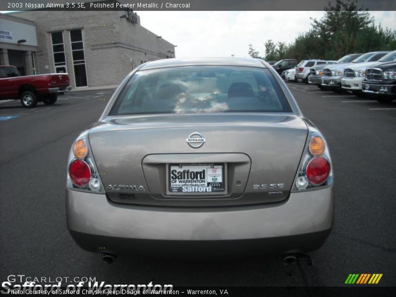 Polished Pewter Metallic / Charcoal 2003 Nissan Altima 3.5 SE