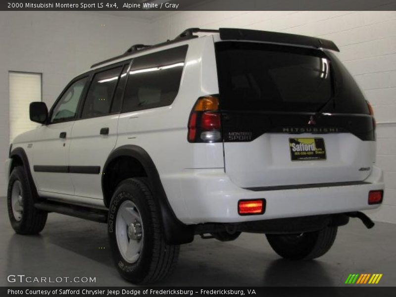 Alpine White / Gray 2000 Mitsubishi Montero Sport LS 4x4