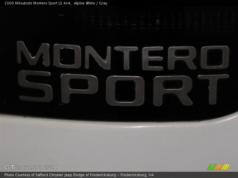 Alpine White / Gray 2000 Mitsubishi Montero Sport LS 4x4