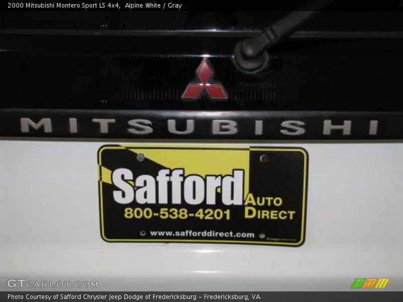 Alpine White / Gray 2000 Mitsubishi Montero Sport LS 4x4