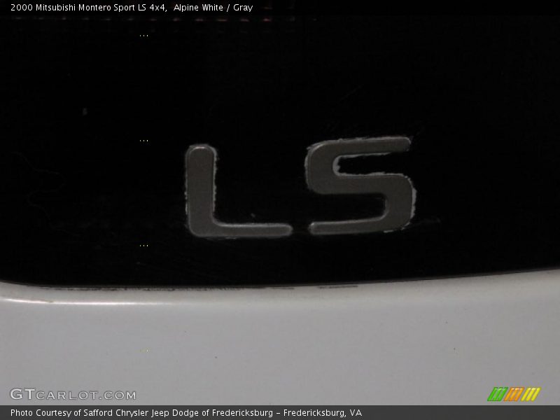 Alpine White / Gray 2000 Mitsubishi Montero Sport LS 4x4