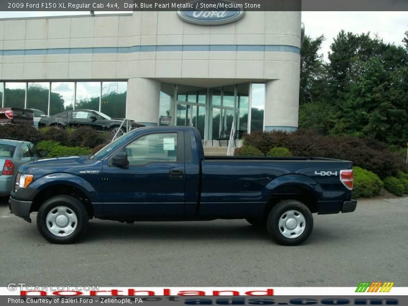 Dark Blue Pearl Metallic / Stone/Medium Stone 2009 Ford F150 XL Regular Cab 4x4