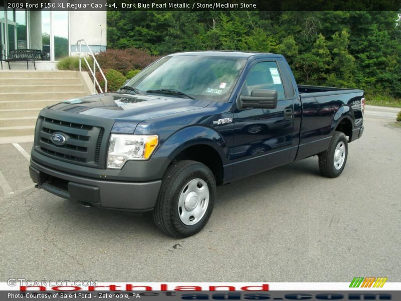 Dark Blue Pearl Metallic / Stone/Medium Stone 2009 Ford F150 XL Regular Cab 4x4