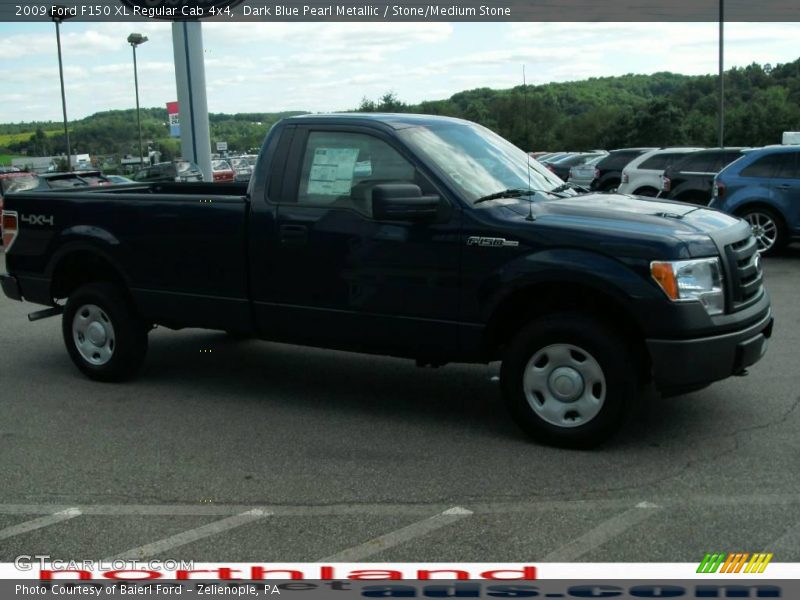Dark Blue Pearl Metallic / Stone/Medium Stone 2009 Ford F150 XL Regular Cab 4x4