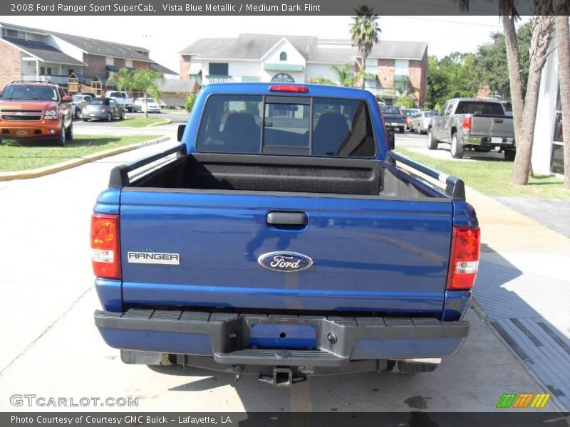 Vista Blue Metallic / Medium Dark Flint 2008 Ford Ranger Sport SuperCab