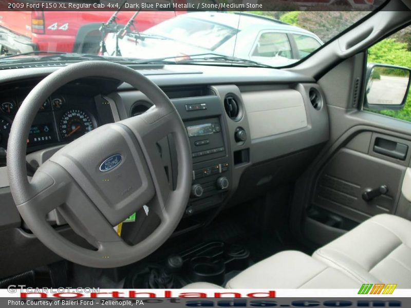 Dark Blue Pearl Metallic / Stone/Medium Stone 2009 Ford F150 XL Regular Cab 4x4