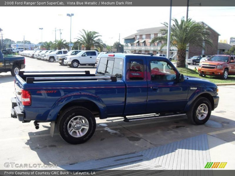 Vista Blue Metallic / Medium Dark Flint 2008 Ford Ranger Sport SuperCab