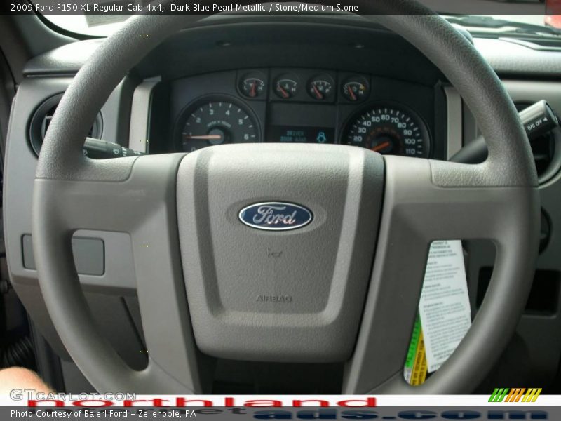 Dark Blue Pearl Metallic / Stone/Medium Stone 2009 Ford F150 XL Regular Cab 4x4