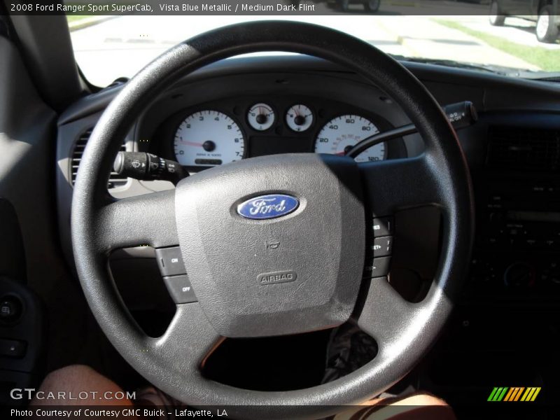 Vista Blue Metallic / Medium Dark Flint 2008 Ford Ranger Sport SuperCab