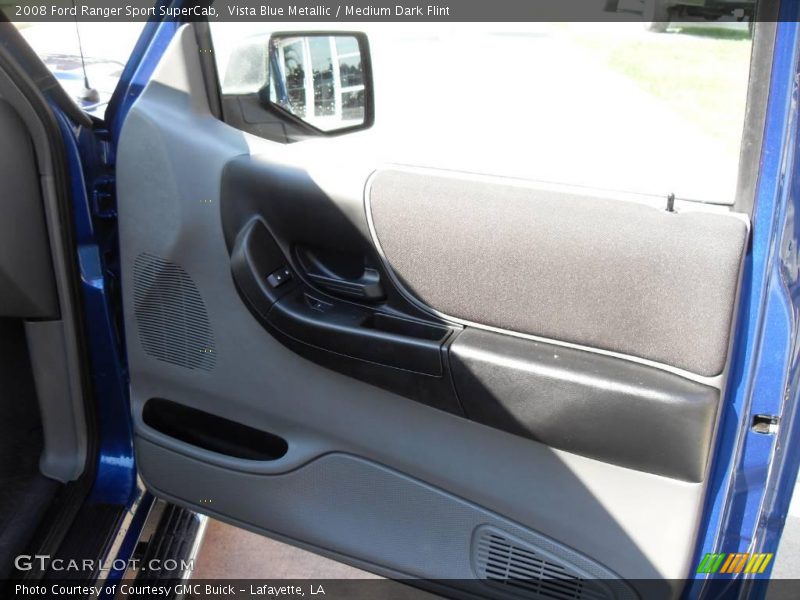 Vista Blue Metallic / Medium Dark Flint 2008 Ford Ranger Sport SuperCab