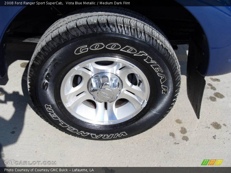 Vista Blue Metallic / Medium Dark Flint 2008 Ford Ranger Sport SuperCab