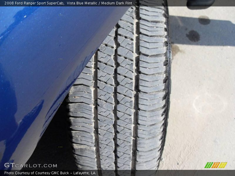 Vista Blue Metallic / Medium Dark Flint 2008 Ford Ranger Sport SuperCab