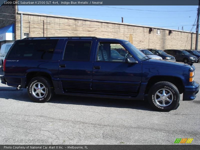 Indigo Blue Metallic / Neutral 1999 GMC Suburban K1500 SLT 4x4
