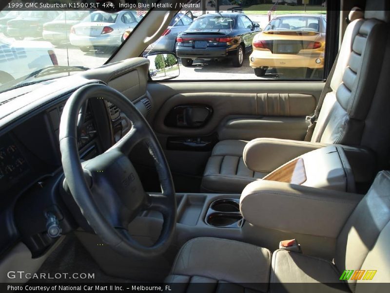Indigo Blue Metallic / Neutral 1999 GMC Suburban K1500 SLT 4x4