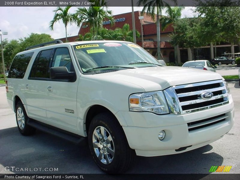 White Suede / Camel 2008 Ford Expedition EL XLT