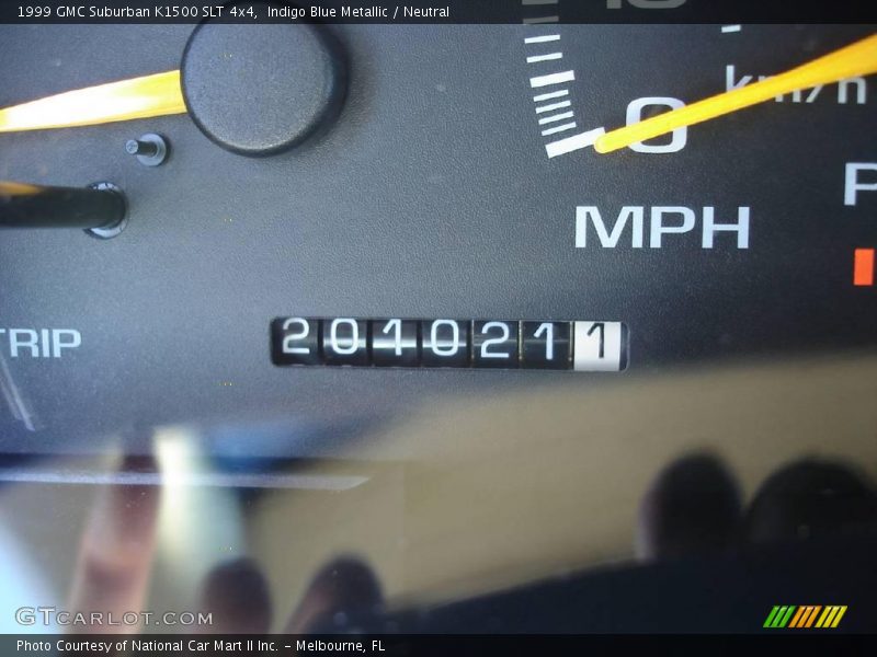 Indigo Blue Metallic / Neutral 1999 GMC Suburban K1500 SLT 4x4