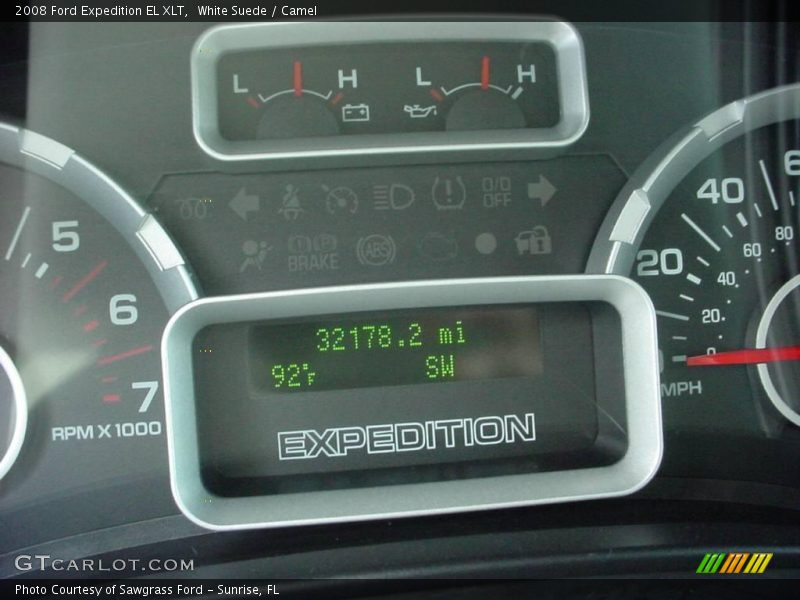 White Suede / Camel 2008 Ford Expedition EL XLT