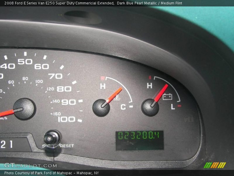 Dark Blue Pearl Metallic / Medium Flint 2008 Ford E Series Van E250 Super Duty Commericial Extended