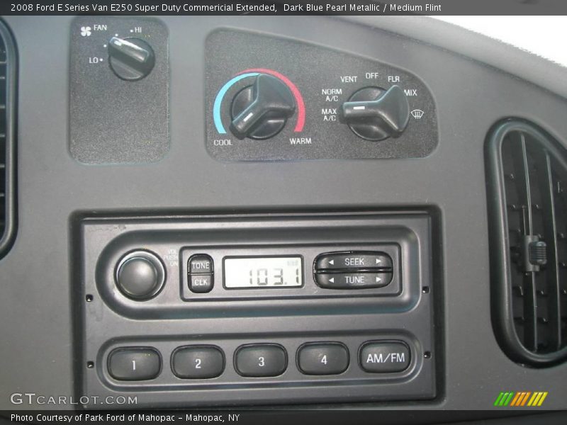 Dark Blue Pearl Metallic / Medium Flint 2008 Ford E Series Van E250 Super Duty Commericial Extended