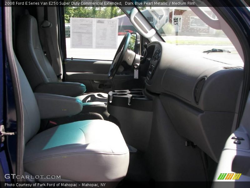 Dark Blue Pearl Metallic / Medium Flint 2008 Ford E Series Van E250 Super Duty Commericial Extended
