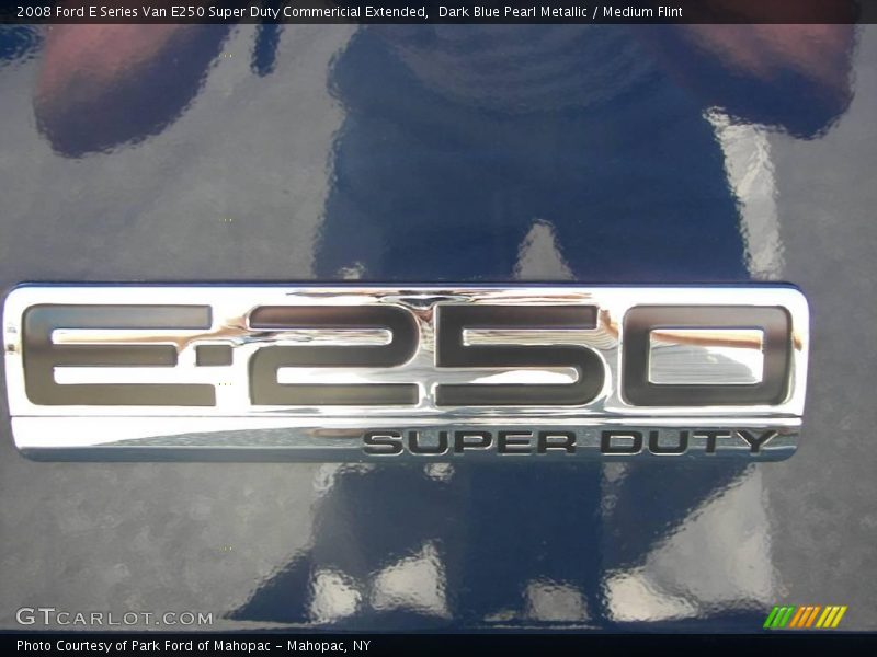Dark Blue Pearl Metallic / Medium Flint 2008 Ford E Series Van E250 Super Duty Commericial Extended