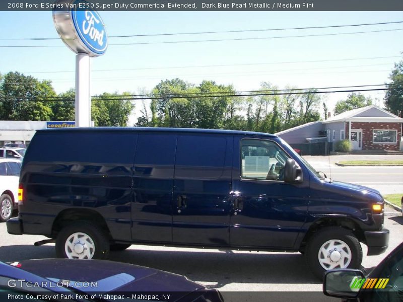 Dark Blue Pearl Metallic / Medium Flint 2008 Ford E Series Van E250 Super Duty Commericial Extended