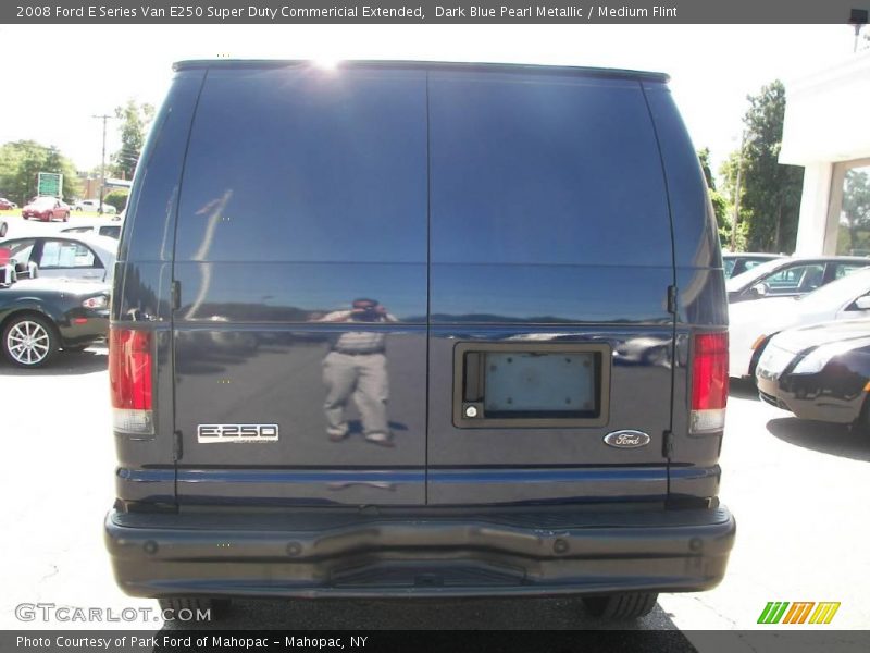 Dark Blue Pearl Metallic / Medium Flint 2008 Ford E Series Van E250 Super Duty Commericial Extended