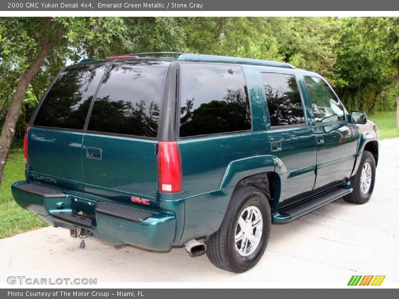 Emerald Green Metallic / Stone Gray 2000 GMC Yukon Denali 4x4
