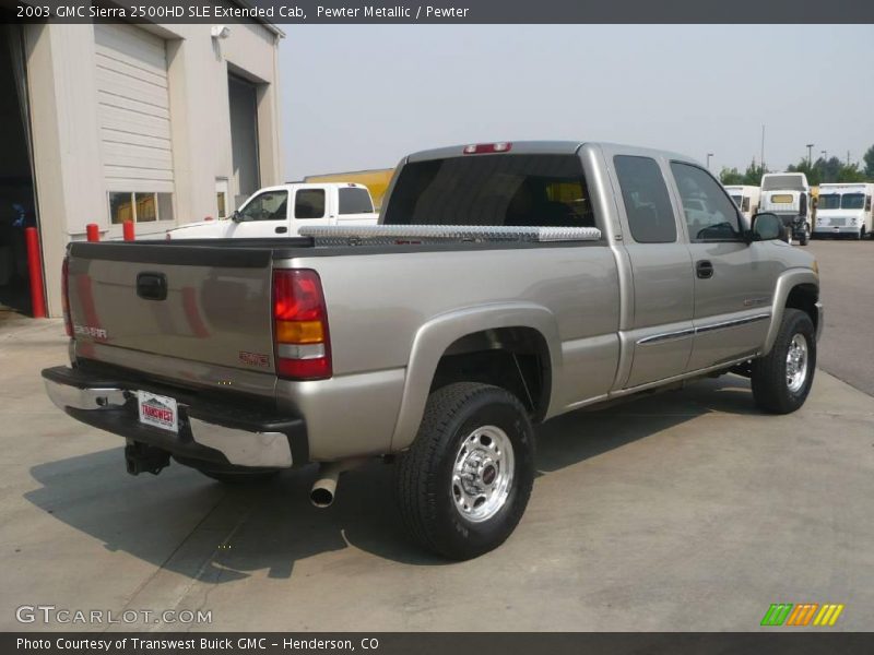 Pewter Metallic / Pewter 2003 GMC Sierra 2500HD SLE Extended Cab