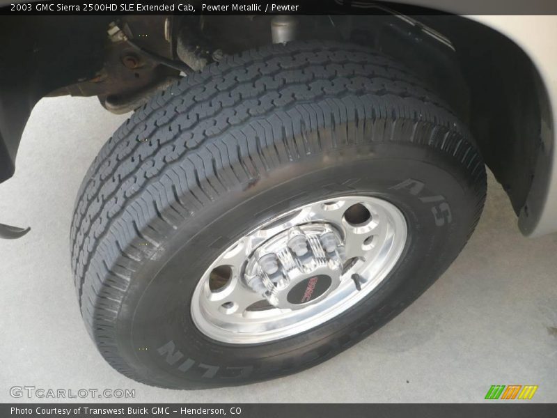 Pewter Metallic / Pewter 2003 GMC Sierra 2500HD SLE Extended Cab