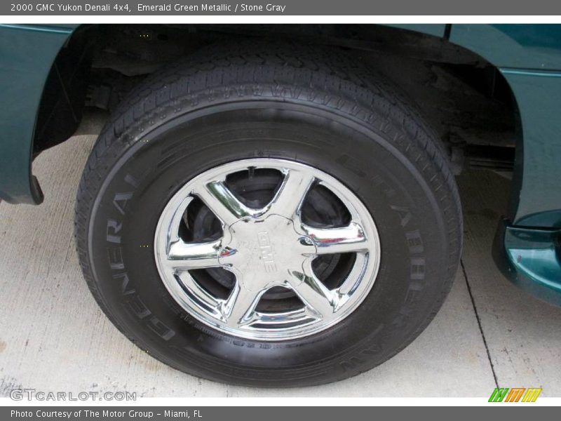 Emerald Green Metallic / Stone Gray 2000 GMC Yukon Denali 4x4