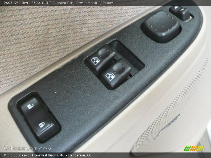 Pewter Metallic / Pewter 2003 GMC Sierra 2500HD SLE Extended Cab