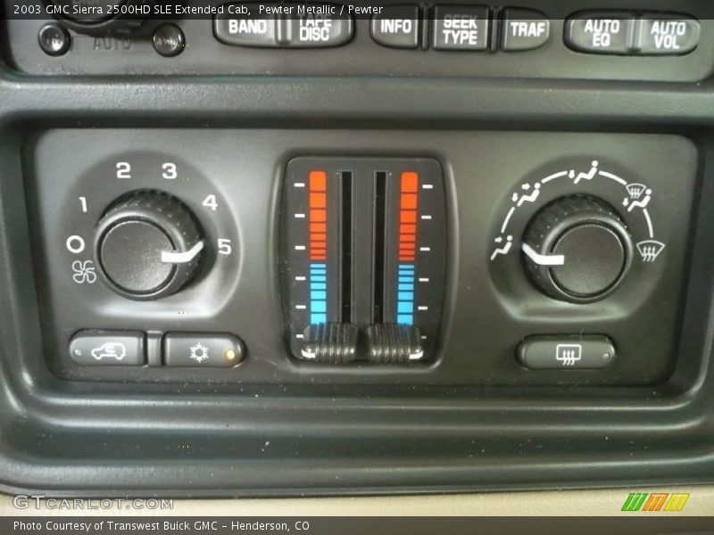 Pewter Metallic / Pewter 2003 GMC Sierra 2500HD SLE Extended Cab